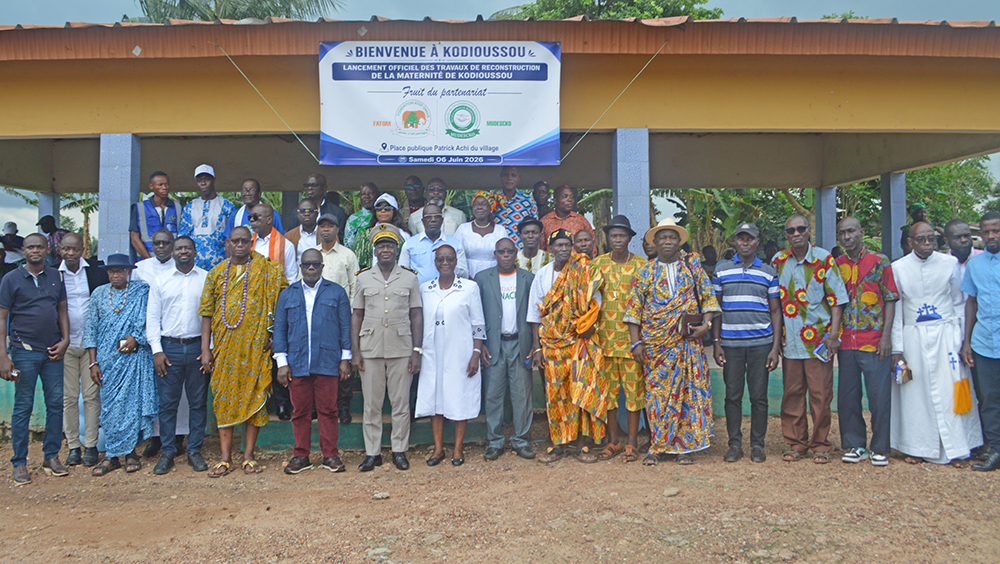 La FATOM accompagne la construction d’une nouvelle maternité à Kodioussou
